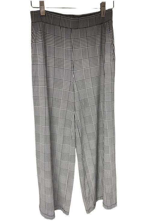 Susan Graver Pants - Susan Graver Women's Printed Liquid Pull-On Culotte Pants Black - Regular